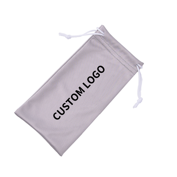 High Quality Custom Logo Microfiber Glasses Pouch 