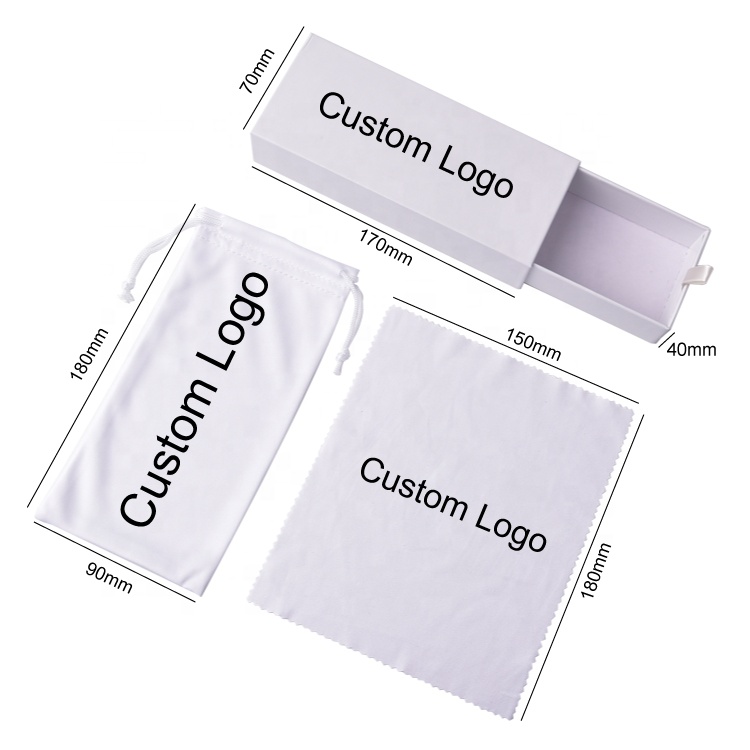 White Paper Cardboard Luxury Custom Logo Sunglasses