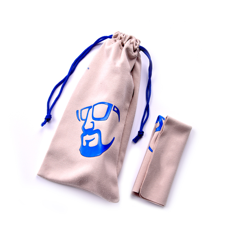 Screen Printing Soft Eyeglass Bag Pouch With Custom