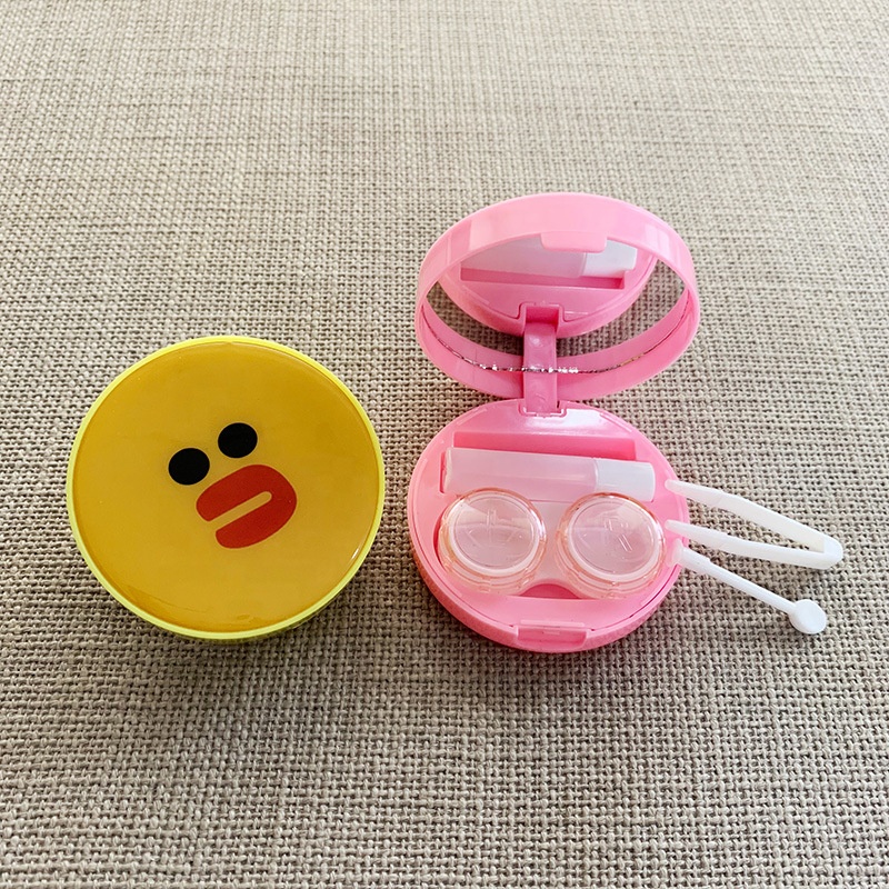 Cute Color Contact Lens Case Travel Box Kit