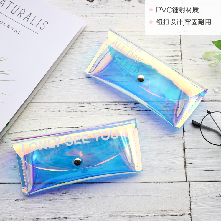 Custom Cute Transparent Pvc Sunglasses Case 