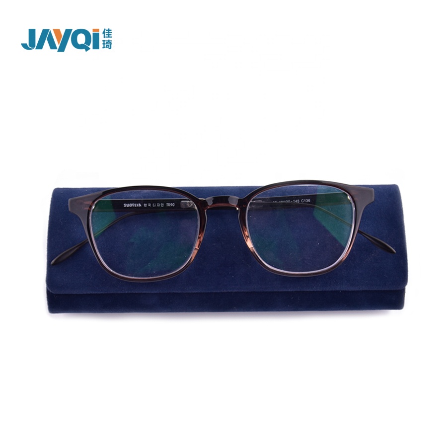 Custom Printed Handmade Foldable Leather Eyeglasses Case