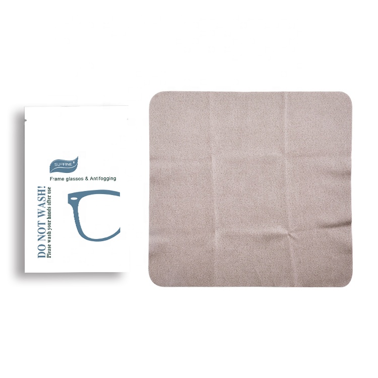 Own Factory Luxury Package Suede Microfiber Glasses Cleaning Cloth