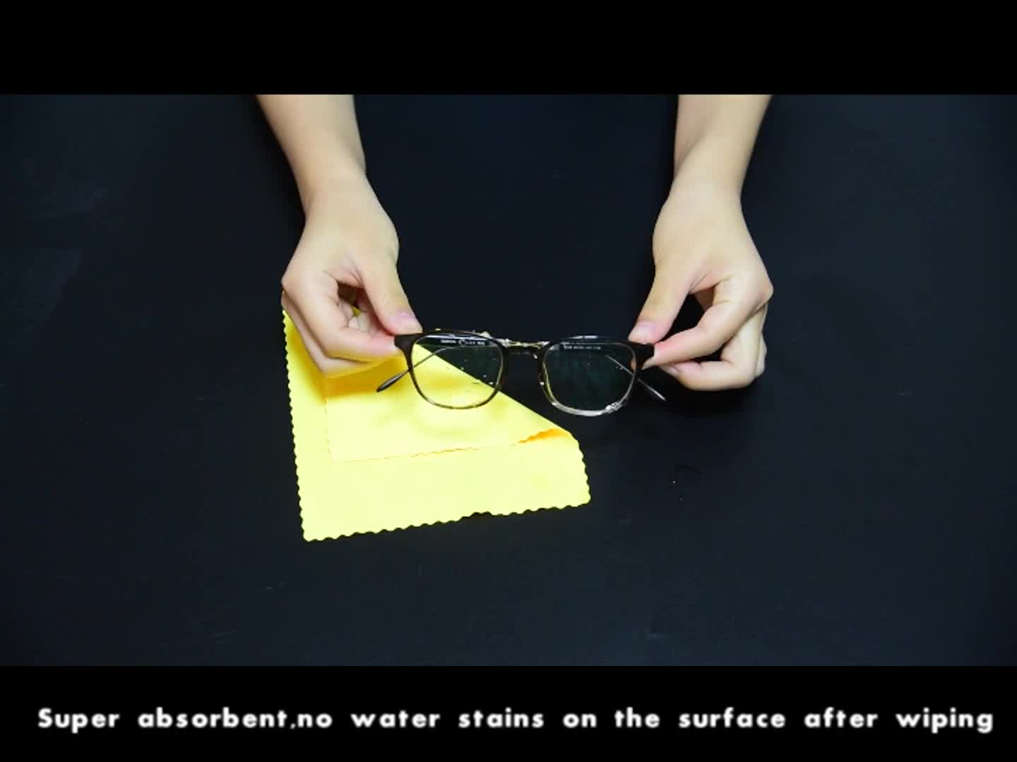Custom Microfiber Glasses Cloth With Foam Printing