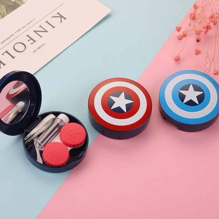 Cheap Color Colored Contact Lens Case With Mirror