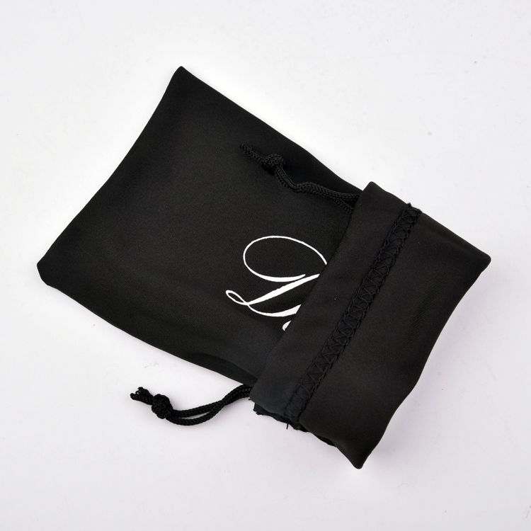 Custom Printed Microfiber Gray Sunglass Pouch Microfiber bag