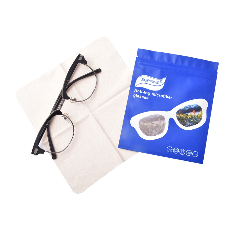 Microfiber Suede Anti Fog Cleaning Cloth For Optical Eyeglasses