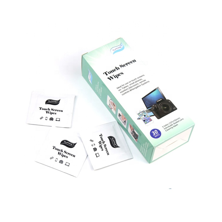 Large Microfiber Disposable Pre-moistened Lens Wipes